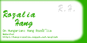 rozalia hang business card